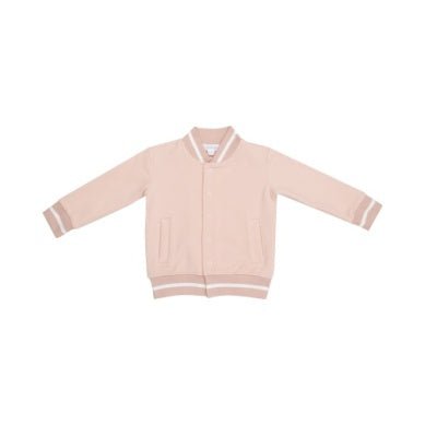 Angel Dear French Terry Solid Pink - Letterman Jacket - Flying Ryno