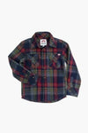 Appaman Navy, Cranberry Plaid Flannel Shirt - Flying Ryno