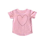 Babysprouts Girl's Short Sleeve Tee, Checkered Girl's Hearts - Flying Ryno