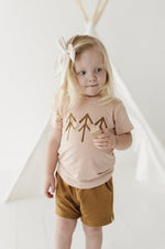 Babysprouts Girl's Short Sleeve Tee - Trees in Toffee - Flying Ryno