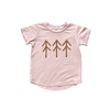 Babysprouts Girl's Short Sleeve Tee - Trees in Toffee - Flying Ryno