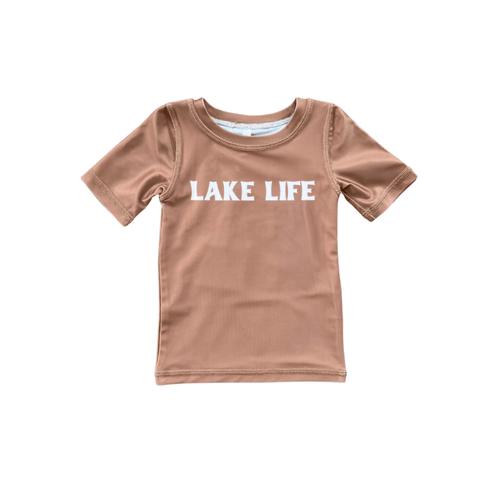 Babysprouts Short Sleeve Rash Guard Swim Suit - Lake Life - Flying Ryno