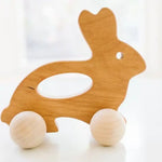 Bannor Toys Bunny Push Wooden Baby and Kids Toy - Flying Ryno