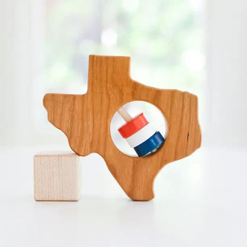 Bannor Toys Texas State Wooden Baby Toy Rattle - Flying Ryno