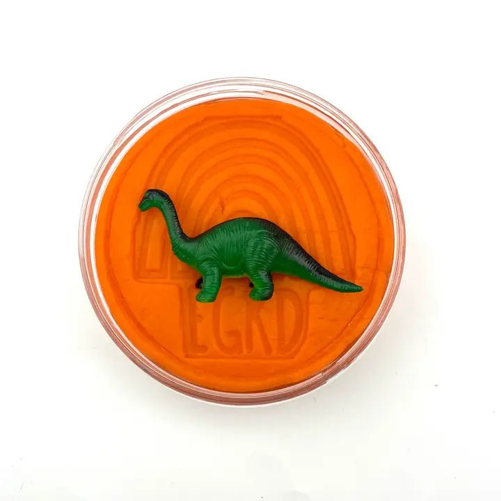 Earth Grown KidDough Dino (Mango Tango) Hidden Surprise Kiddough - 4 oz - Flying Ryno