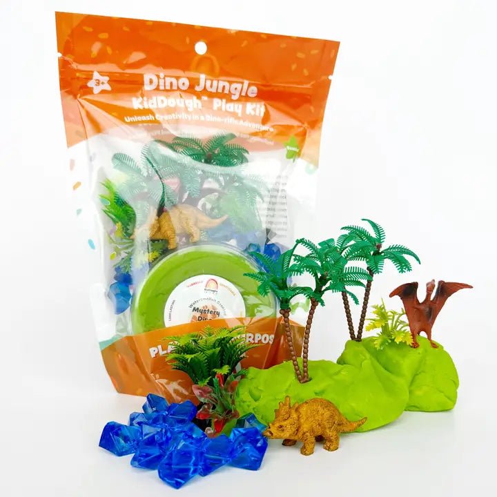 Earth Grown KidDoughs Dino Jungle (Watersmellon) Kiddough Play Kit - Flying Ryno