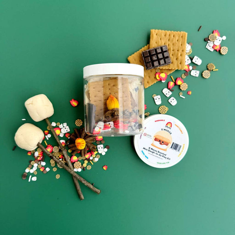 Earth Grown KidDoughs S'mores Mini Dough - To - Go Play Kit - Flying Ryno