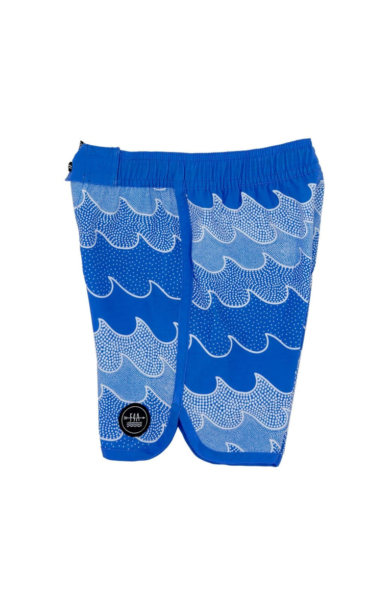 Feather 4 Arrow Cosmic Waves Boardshort - Marina Blue - Flying Ryno