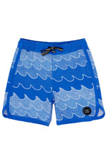 Feather 4 Arrow Cosmic Waves Boardshort - Marina Blue - Flying Ryno