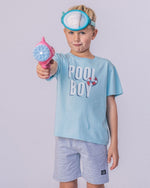 Feather 4 Arrow Pool Boy Vintage Tee - Crystal Blue - Flying Ryno