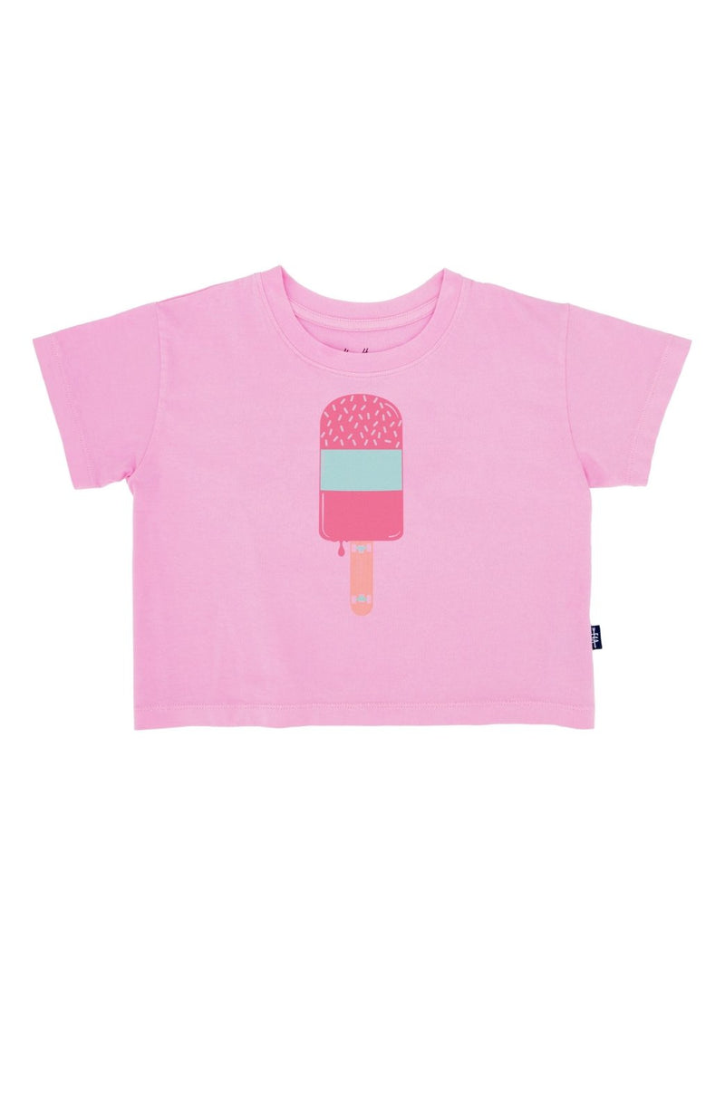 Feather 4 Arrow Skate Pop Crop Tee - Prism Pink - Flying Ryno