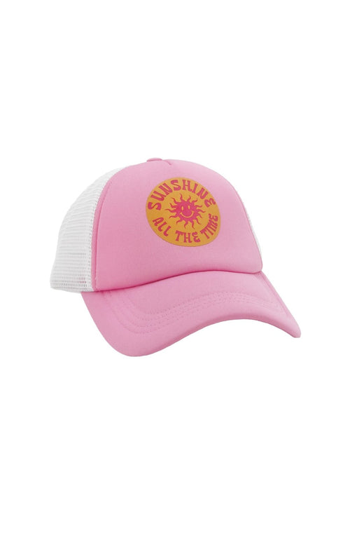 Feather 4 Arrow Sunshine Trucker Hat - Prism Pink and White - Flying Ryno