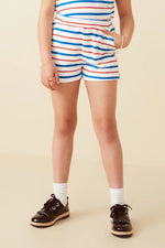 Hayden Multi Stripe Dolman Terry Knit Top & Short Set - Flying Ryno