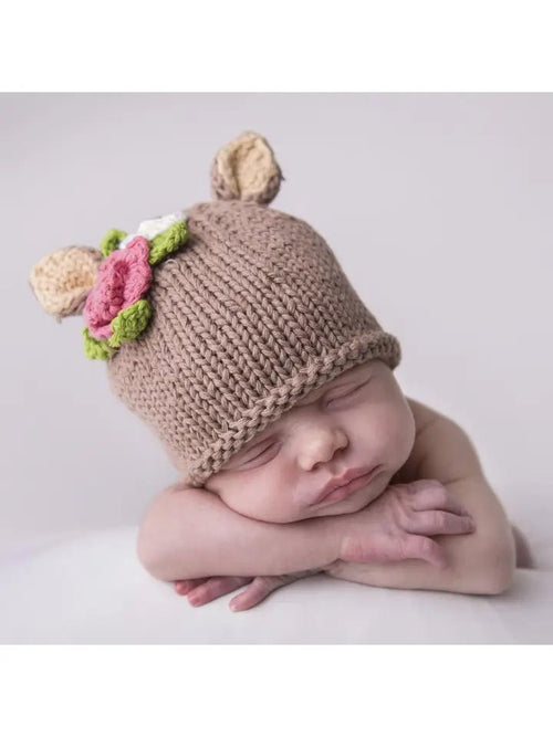 Huggalugs Newborn Baby Doe Beanie Hat - Flying Ryno