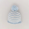 Huggalugs Newborn Blue Pom Pom Beanie Hat Infant - Flying Ryno