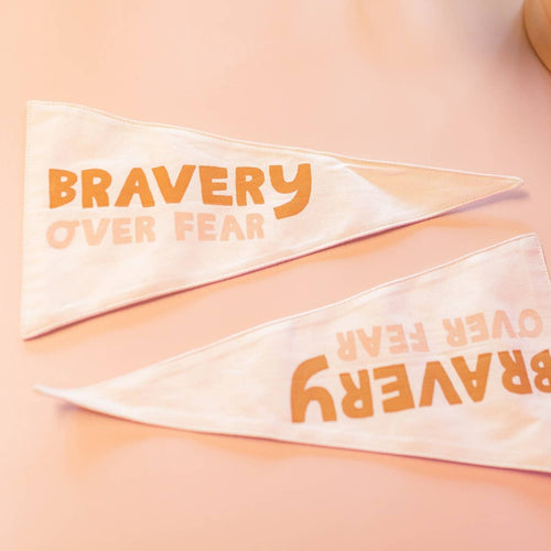 Imani Collective Bravery Over Fear Canvas Pennant - Flying Ryno
