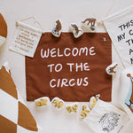 Imani Collective Welcome To the Circus Banner - Flying Ryno