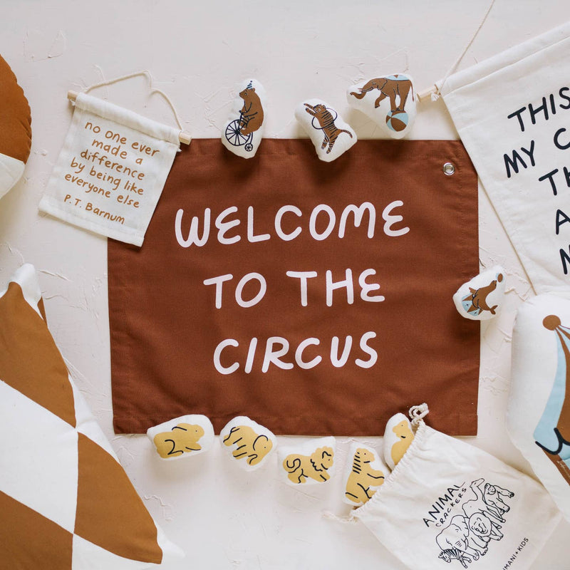 Imani Collective Welcome To the Circus Banner - Flying Ryno