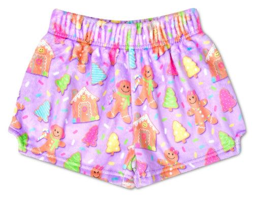 Iscream Joyful Gingerbread Plush Shorts - Flying Ryno