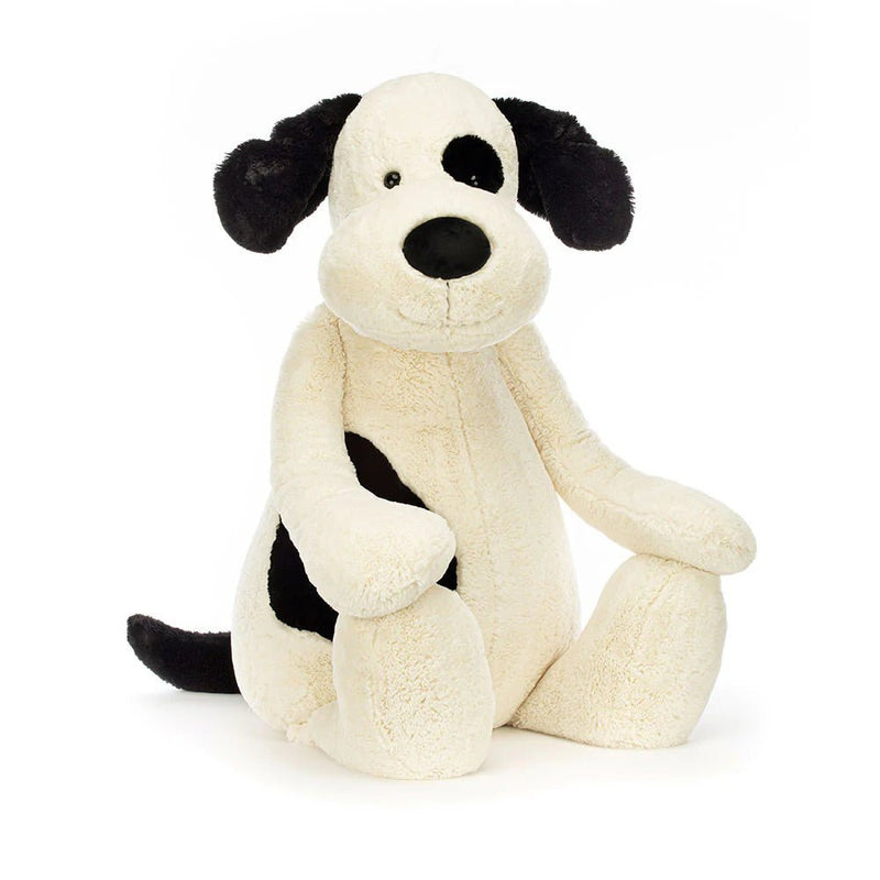 Jellycat Bashful Black and White Puppy Gigantic - Flying Ryno