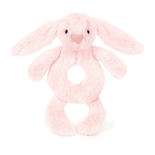 Jellycat Bashful Pink Bunny Ring Rattle - Flying Ryno