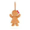 Jellycat Festive Folly Gingerbread Ruby Ornament - Flying Ryno