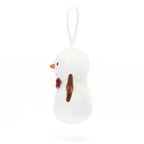 Jellycat Festive Folly Snowman Ornament - Flying Ryno