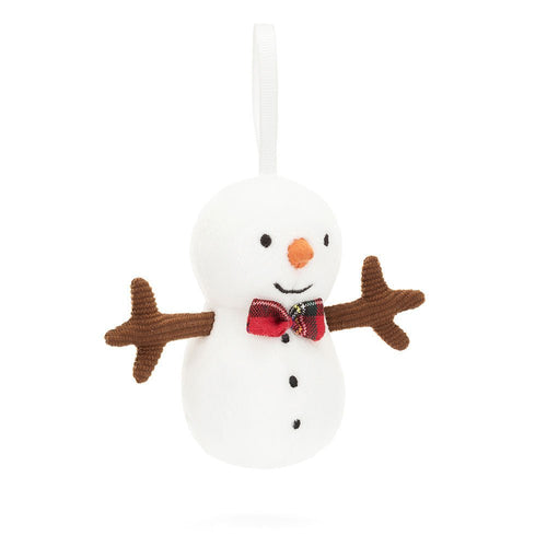 Jellycat Festive Folly Snowman Ornament - Flying Ryno