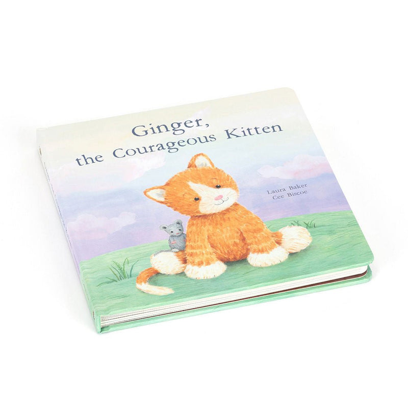 Jellycat Ginger, the Courageous Kitten Book - Flying Ryno