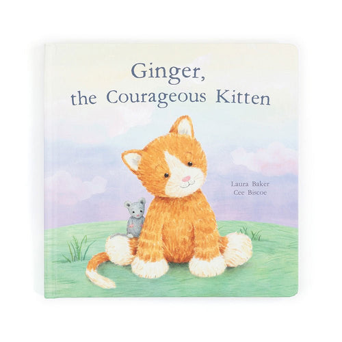 Jellycat Ginger, the Courageous Kitten Book - Flying Ryno