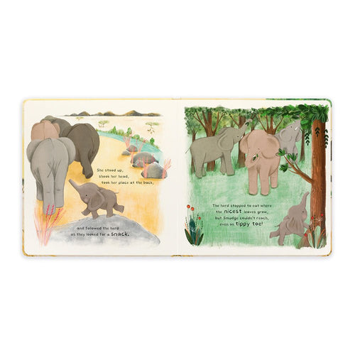 Jellycat Smudge the Littlest Elephant Book - Flying Ryno