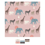 Kickee Pants Print Convertible Sleeper with Zipper, Baby Rose Just So Animals - Flying Ryno