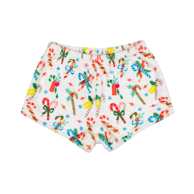 Macaron + Me Plush Shorts - Candy Cane - Flying Ryno