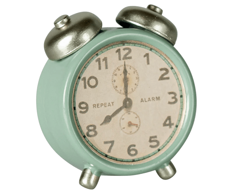 Maileg Alarm clock, Mouse - Mint - Flying Ryno