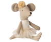 Maileg Ballerina mouse, Little sister - Off white - Flying Ryno