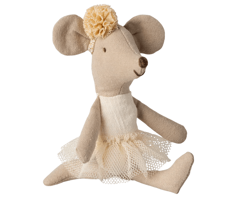 Maileg Ballerina mouse, Little sister - Off white - Flying Ryno