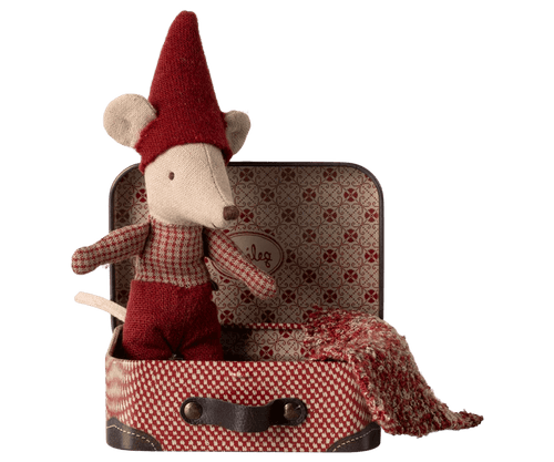 Maileg Christmas mouse, Baby in suitcase - Flying Ryno