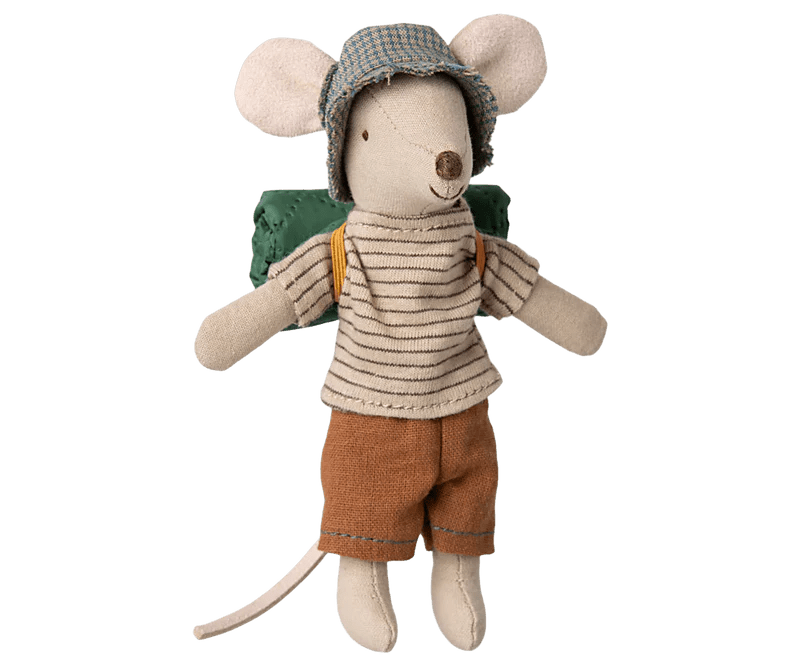 Maileg Hiker mouse, Big brother - Thin stripes - Flying Ryno