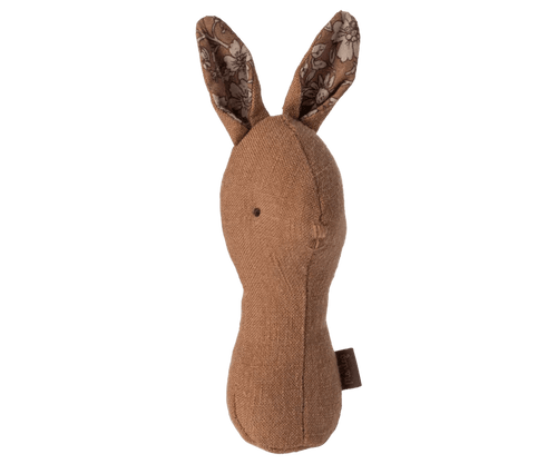 Maileg Lullaby friends, Bunny rattle - Chocolate - Flying Ryno