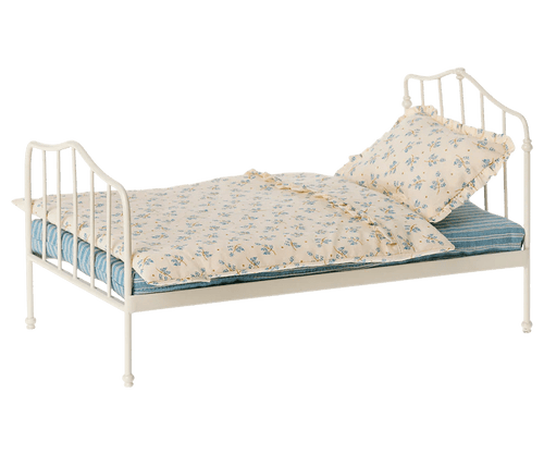 Maileg Miniature Bed, Blue - Flying Ryno