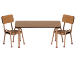 Maileg Table and chair set, Mouse - Dark powder - Flying Ryno