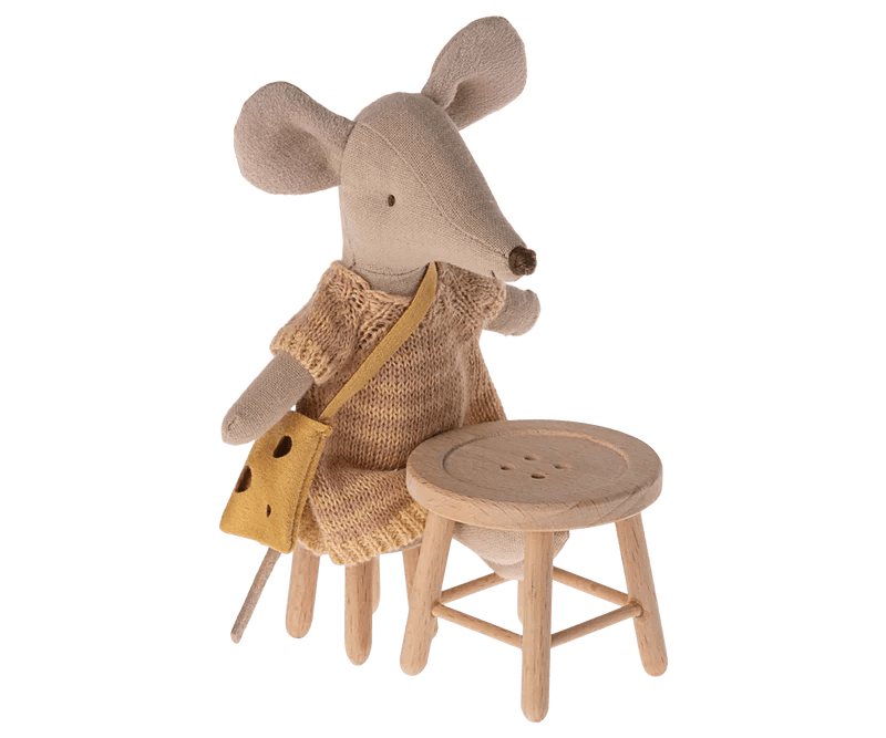 Maileg Table & Stool Set, Mouse - Flying Ryno