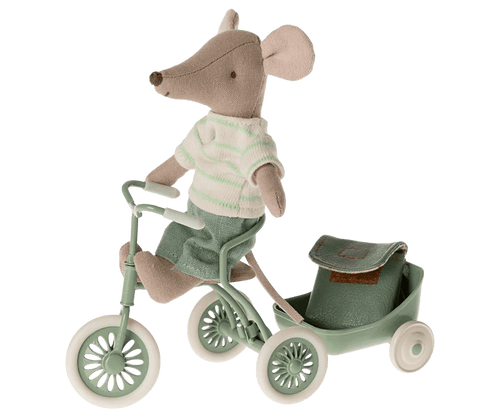 Maileg Tricycle Mouse, Big Brother - Mint - Flying Ryno