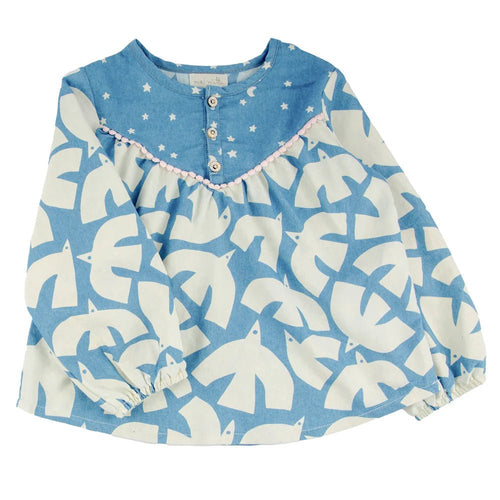 Miki Miette Julia Blouse Nordic Sky - Flying Ryno