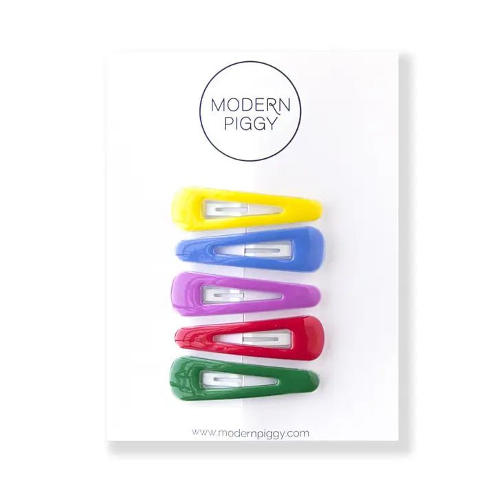 Modern Piggy Crayon, Snap Clip Set - Flying Ryno