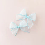 Modern Piggy Splash, Pigtail Set - Ribbon Bow - Flying Ryno