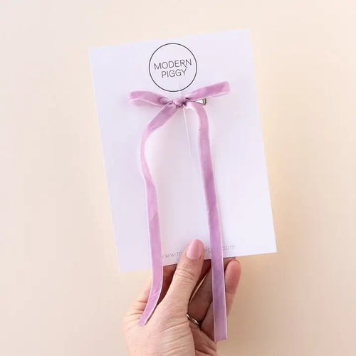 Modern Piggy Vintage Lavender | Statement Ribbon Bow - Flying Ryno