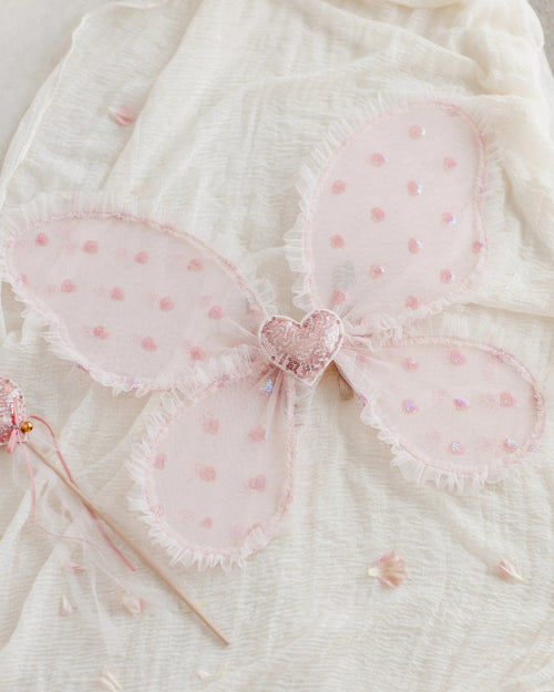 Noralee Fairy Set, Blush Hearts - Flying Ryno