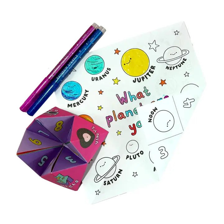 Ooly D.I.Y. Fortune Tellers Activity Kit - Set of 24 Designs - Flying Ryno