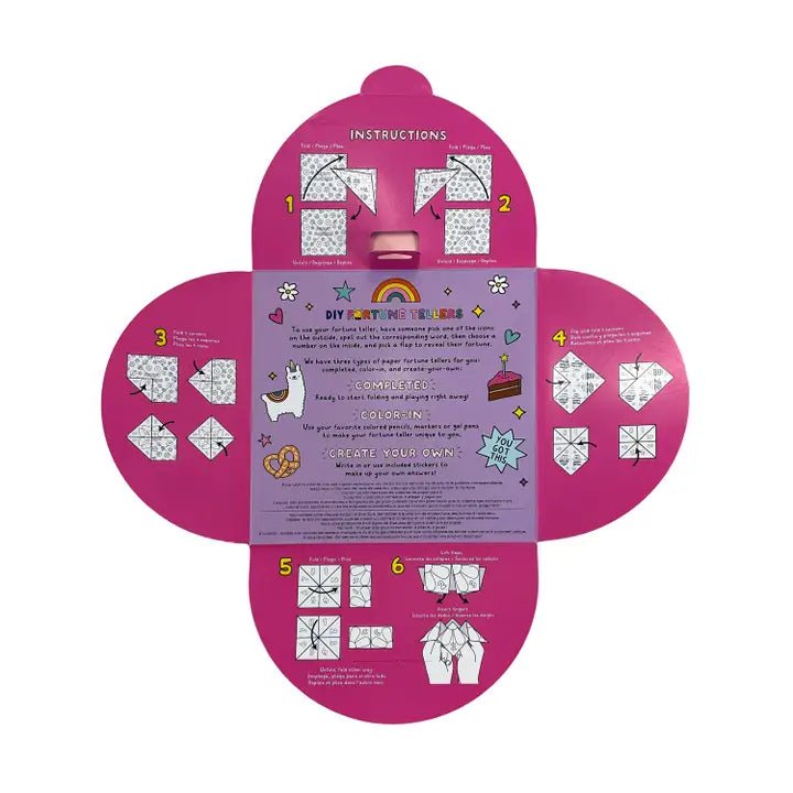 Ooly D.I.Y. Fortune Tellers Activity Kit - Set of 24 Designs - Flying Ryno